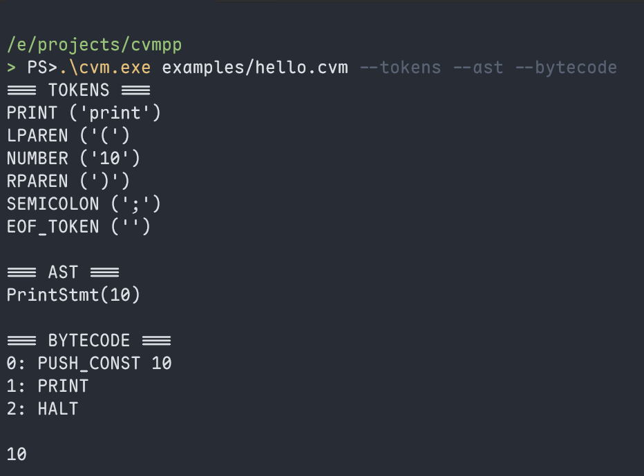 CVMpp screenshot